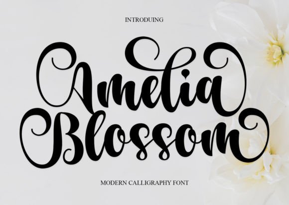 Amelia Blossom: A Delicate Font for Eye-Catching Campaigns