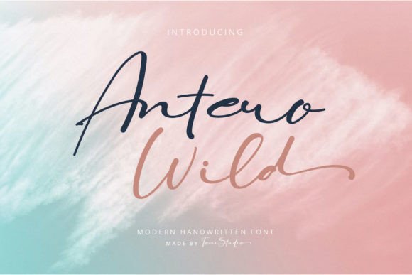 Antero Wild: A Charming Script Font for Editorial Elegance