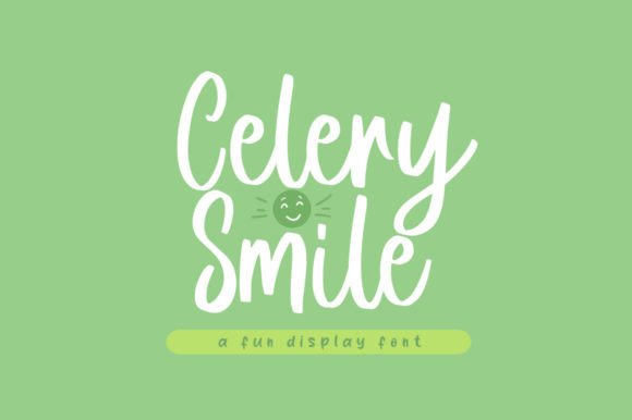 Celery Smile: A Playful Script Font for Editorial Charm