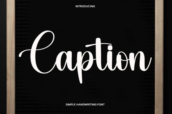 Discover Caption: A Delicate Handwritten Font for Unique Branding