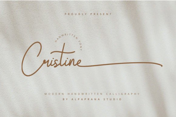 Discover Cristine: A Charming Handwritten Font for Makers