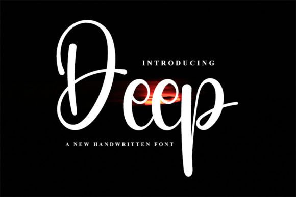 Discover Deep: A Handwritten Font for Elegant Branding