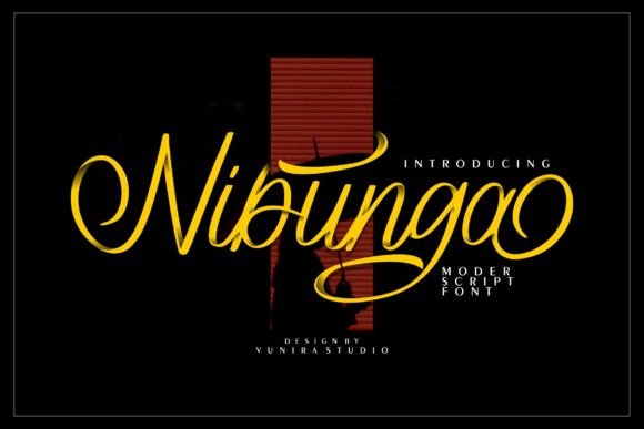 Discover Nibunga: A Modern Script Font for Elegant Publishing