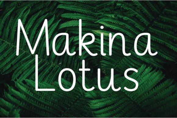 Discover the Versatility of Makina Lotus: A Handwritten Font