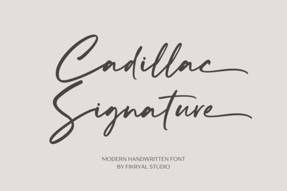 Elevate Your Editorial Design with Cadillac Signature Font