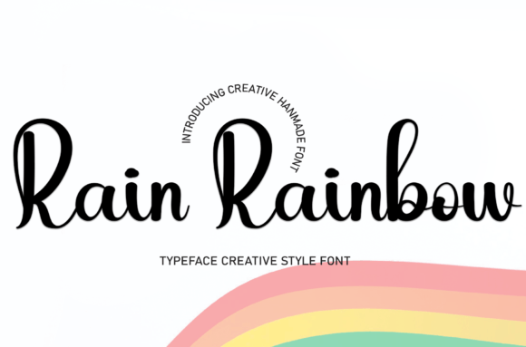Enhance Your Brand with Rain Rainbow Font