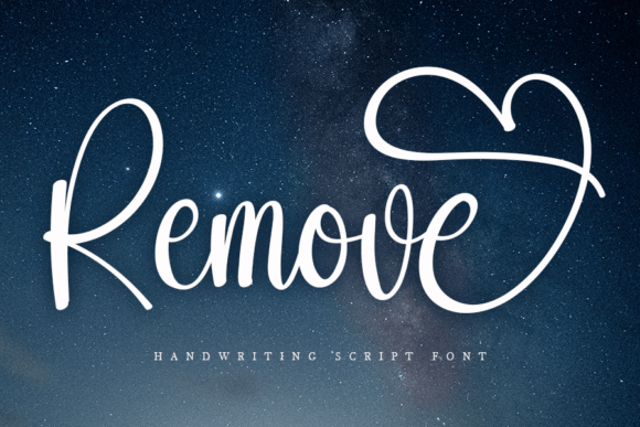 Enhance Your Brand with Remove: A Stylish Handwritten Font