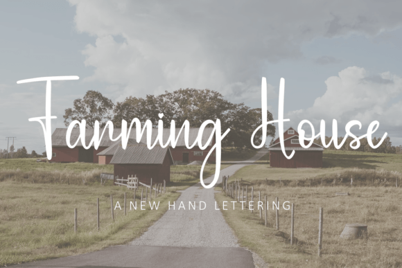 Farming House: A Contemporary Handwritten Font for Modern Web Design