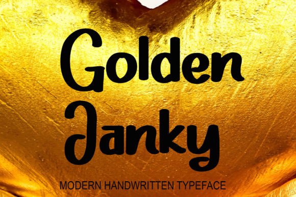 Golden Janky: A Handwritten Script Font for Editorial Charm