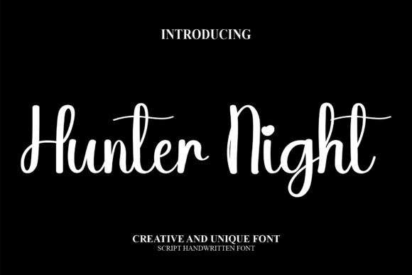 Hunter Night: A Versatile Script Amp Font for Creative Campaigns