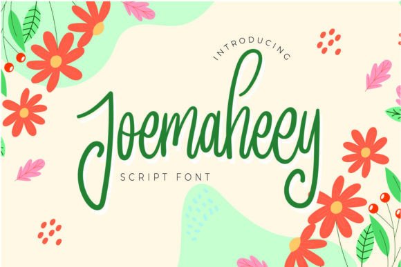 Joemaheey: A Playful Script Font for Creative Branding