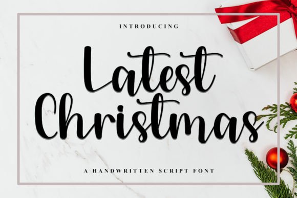 Latest Christmas: A Handwritten Font for Elegant Web Design