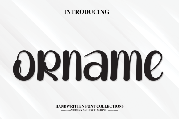 Orname: A Handwritten Font for Joyful Web Design