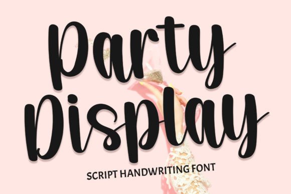 Party Display: A Stylish Handwritten Font for Editorial Design