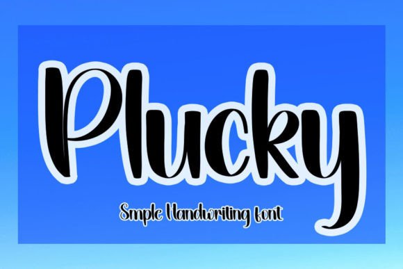 Plucky: A Handwritten Font for Editorial Elegance