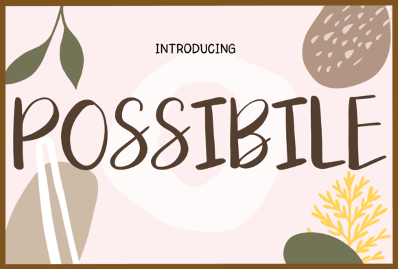 Possibile: A Handwritten Font for Editorial Mood and Clarity