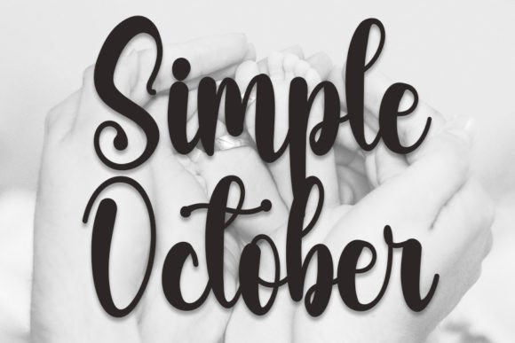 Simple October: A Versatile Script Font for Charming Branding