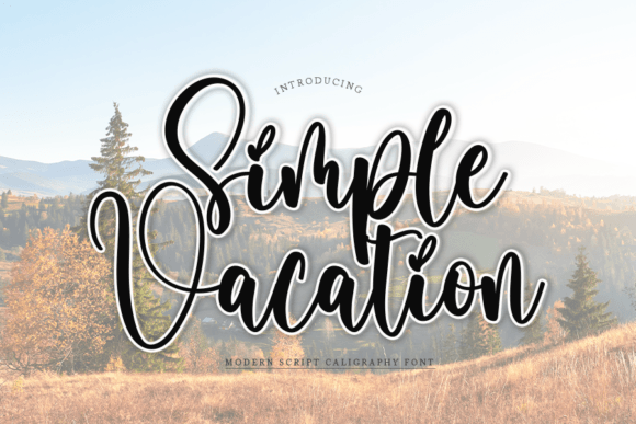 Simple Vacation: A Font for Elegant Branding