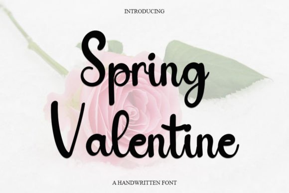 Spring Valentine: A Charming Font for Handmade Creations