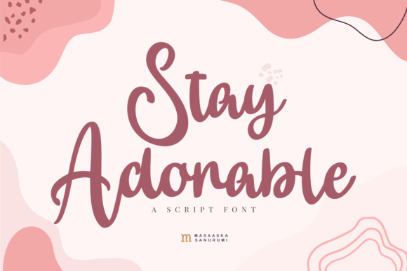 Stay Adorable: A Charming Script Font for Creative Makers