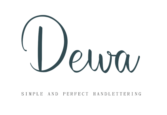 The Dewa Font: A Delicate Handwritten Script for Crafts and Products