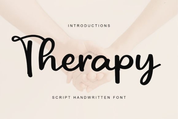 Therapy: A Modern Handwritten Font for Stylish Branding