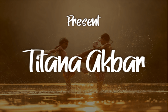 Titana Akbar: A Modern Script Typeface for Elegant Editorial Design