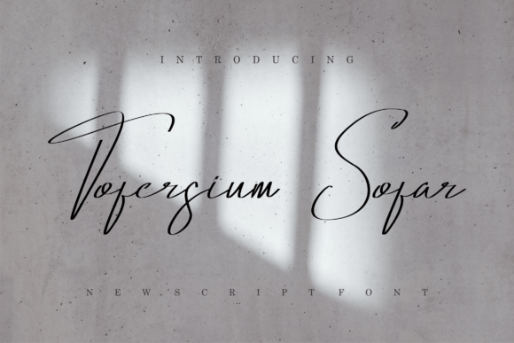 Tofersium Sofar: A Font for Making Real Products Feel Authentic