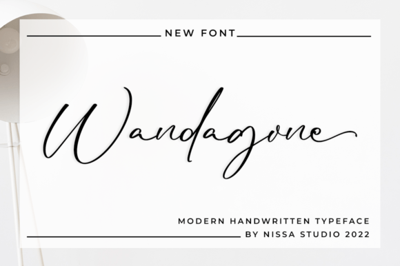 Wandagone: Elevate Your Web Design with a Luxurious Handwritten Font