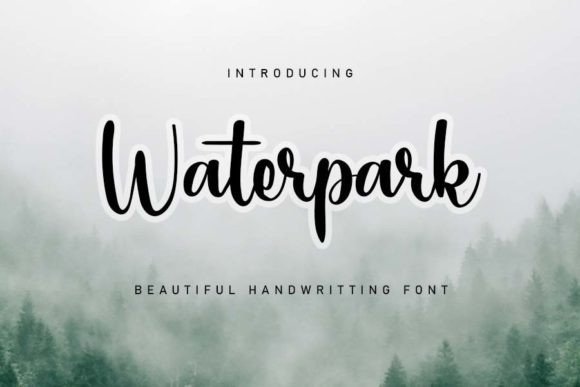 Waterpark Font: A Script Typeface for Editorial Elegance