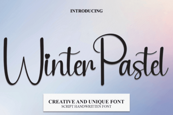 Winter Pastel: A Friendly Script Font for Warm Web Design